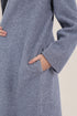 Short coat in furry wool blend